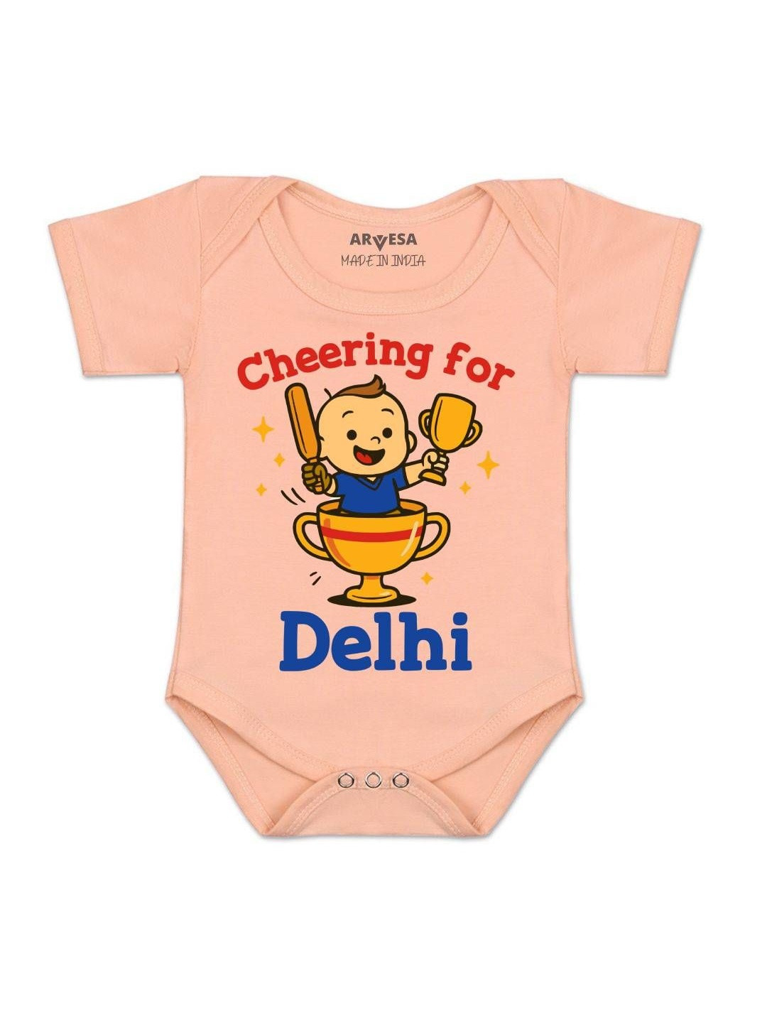 Cheering For Delhi Printed Romper