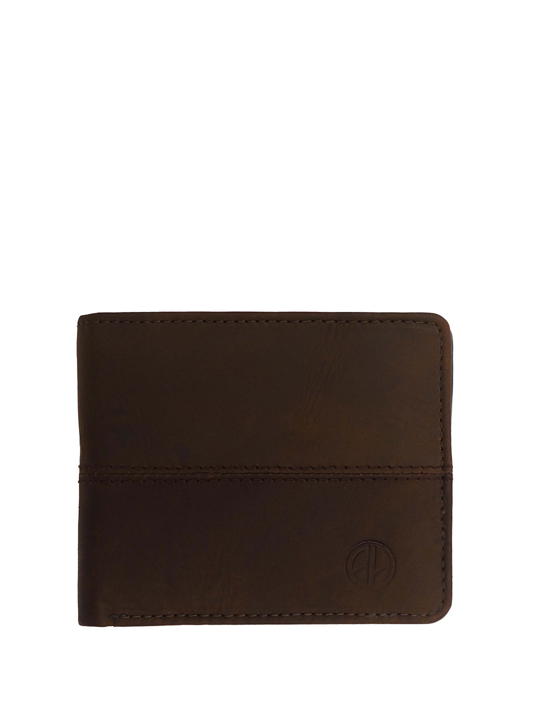The Brown Hide Men Leather Hunter Two Fold Wallet