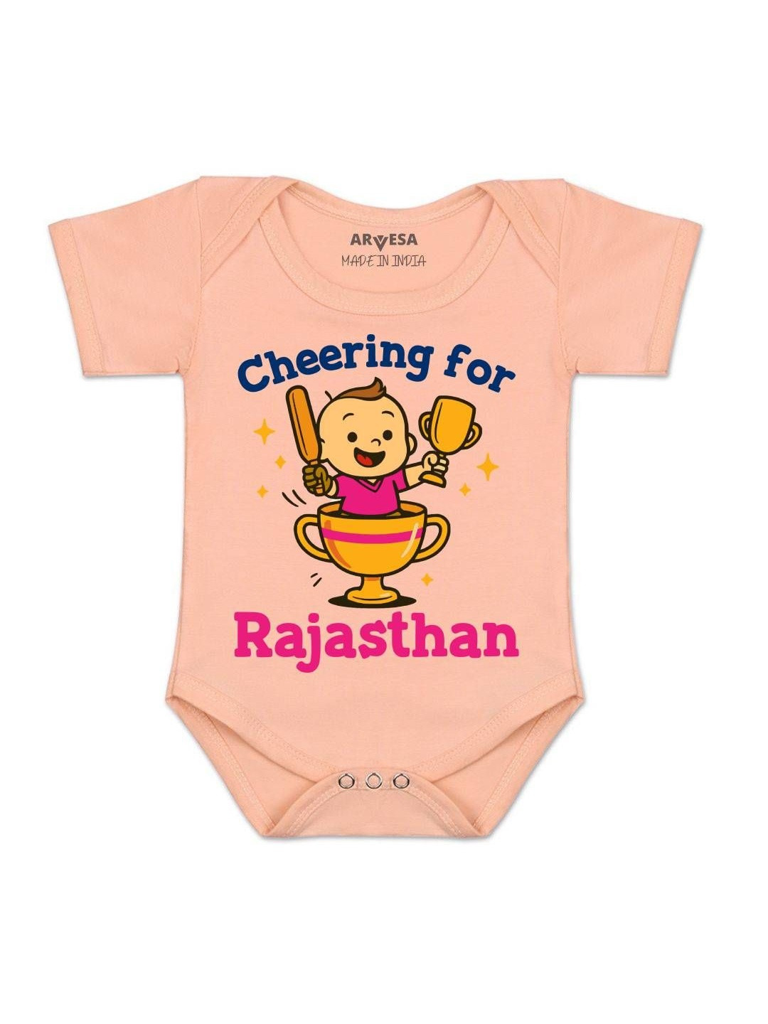 Cheering For Rajasthan Printed Romper