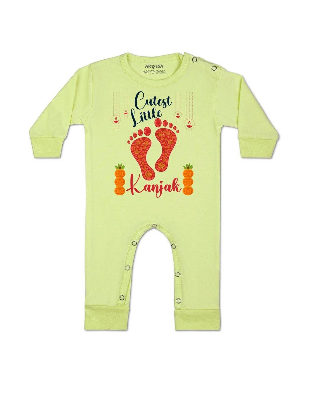 Cutest Little Kanjak Printed Baby Rompers
