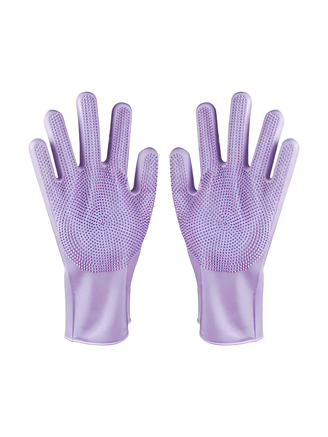 Aura Purple 2 Pieces Heat Resistant Dish Washing Kitchen Gloves