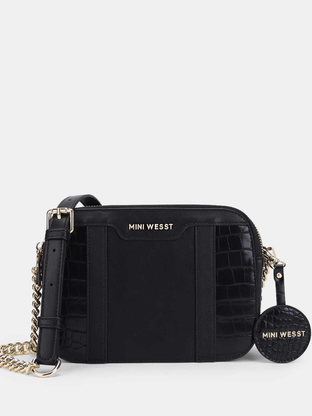 MINI WESST Women Textured Crossbody Sling Bag