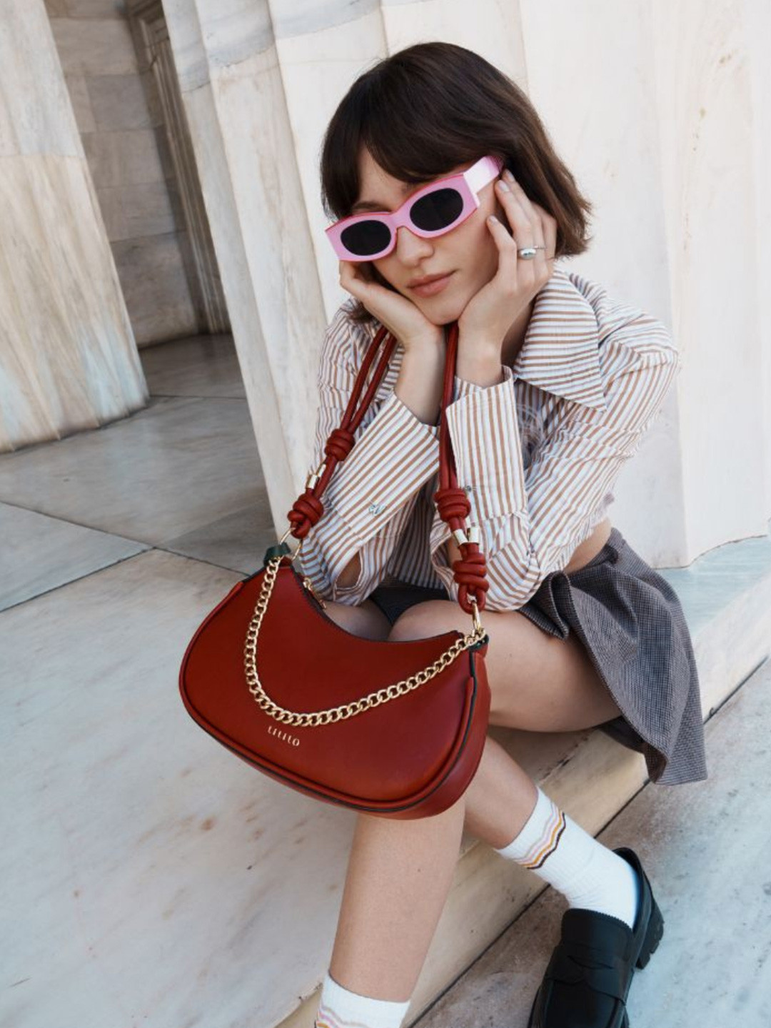 Lililo Tied Down Shoulder Bag