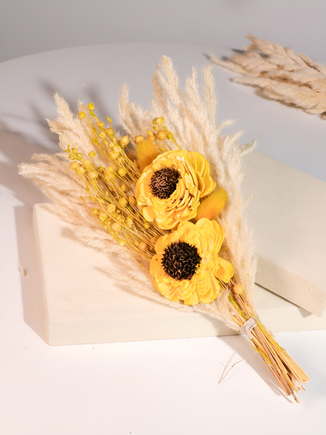 Art Street Beige & Yellow Sunflower Artificial Flower