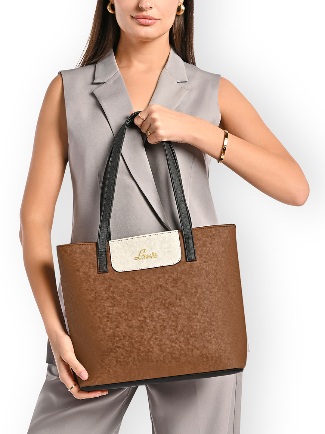 Lavie Women Colourblocked Jossie Tote Bag