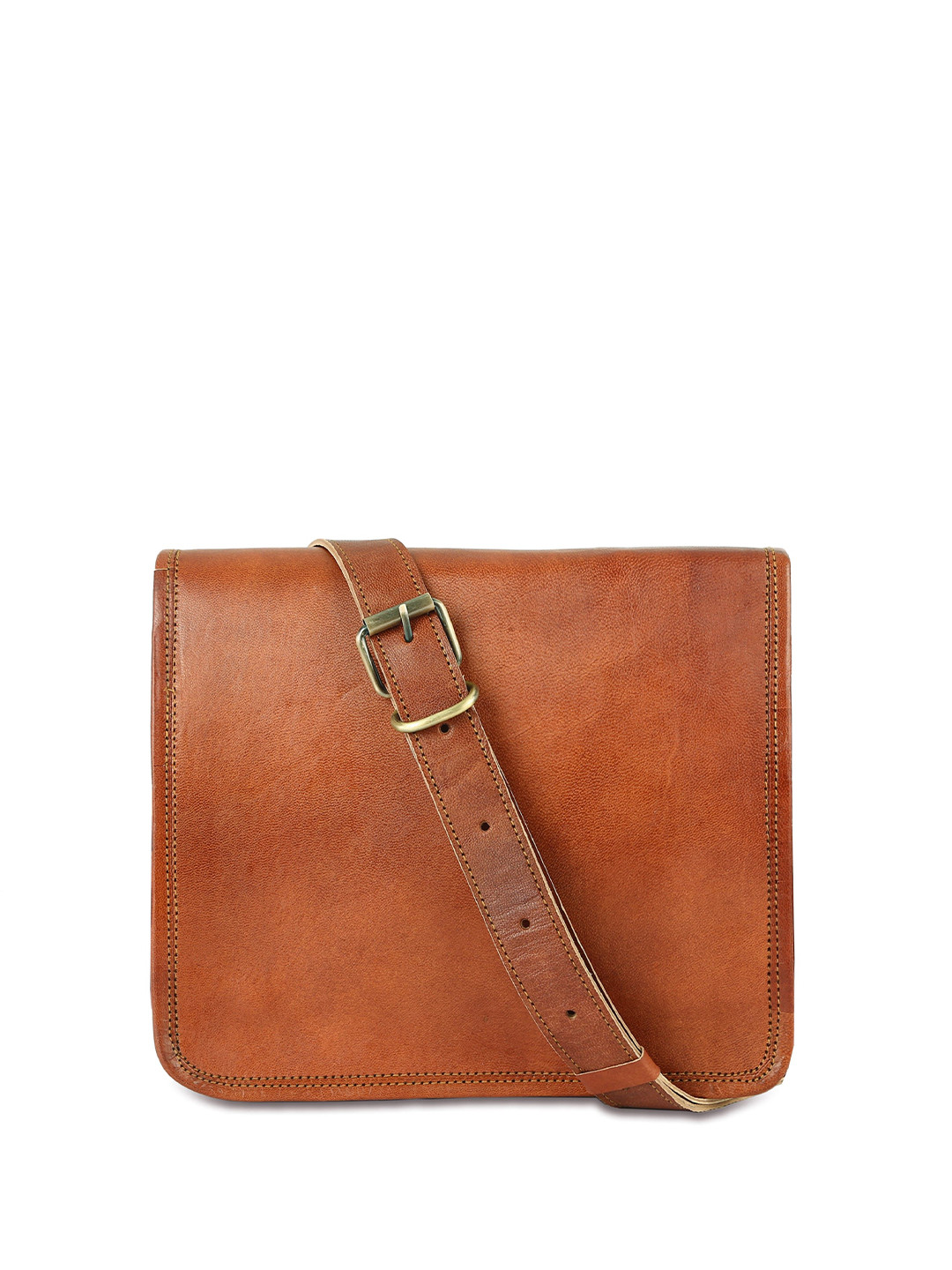 PRANJALS HOUSE Unisex Leather Crossbody Messenger Bag