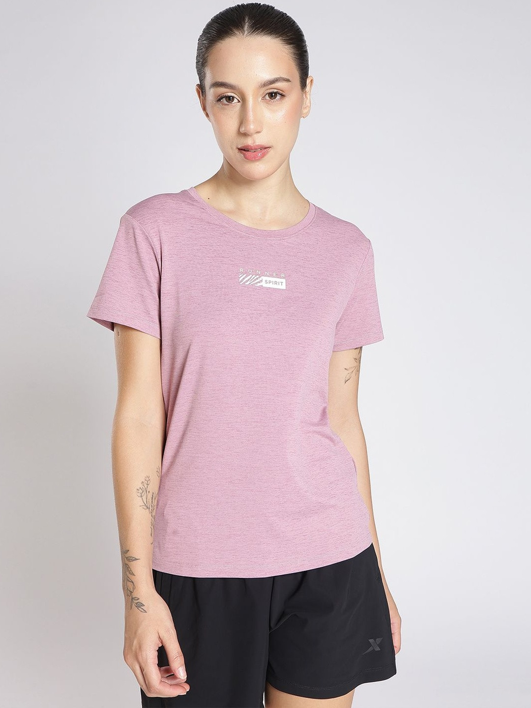 Xtep Typography Printed Motion Dry Sports T-shirt