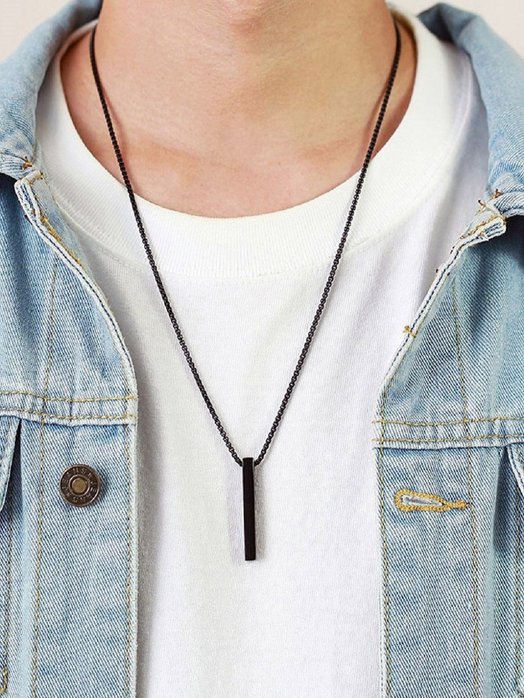 WHITECRAFT Bar Shaped Pendant & Ring