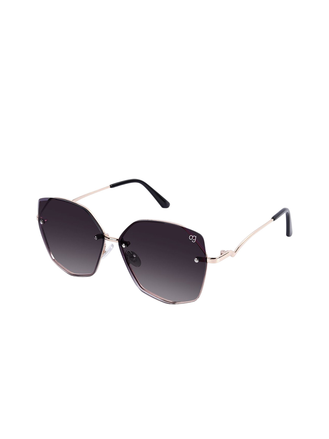 Woggles Unisex Oversized Rimless Sunglasses with UV Protected Lens WOMT-MOS-007C4