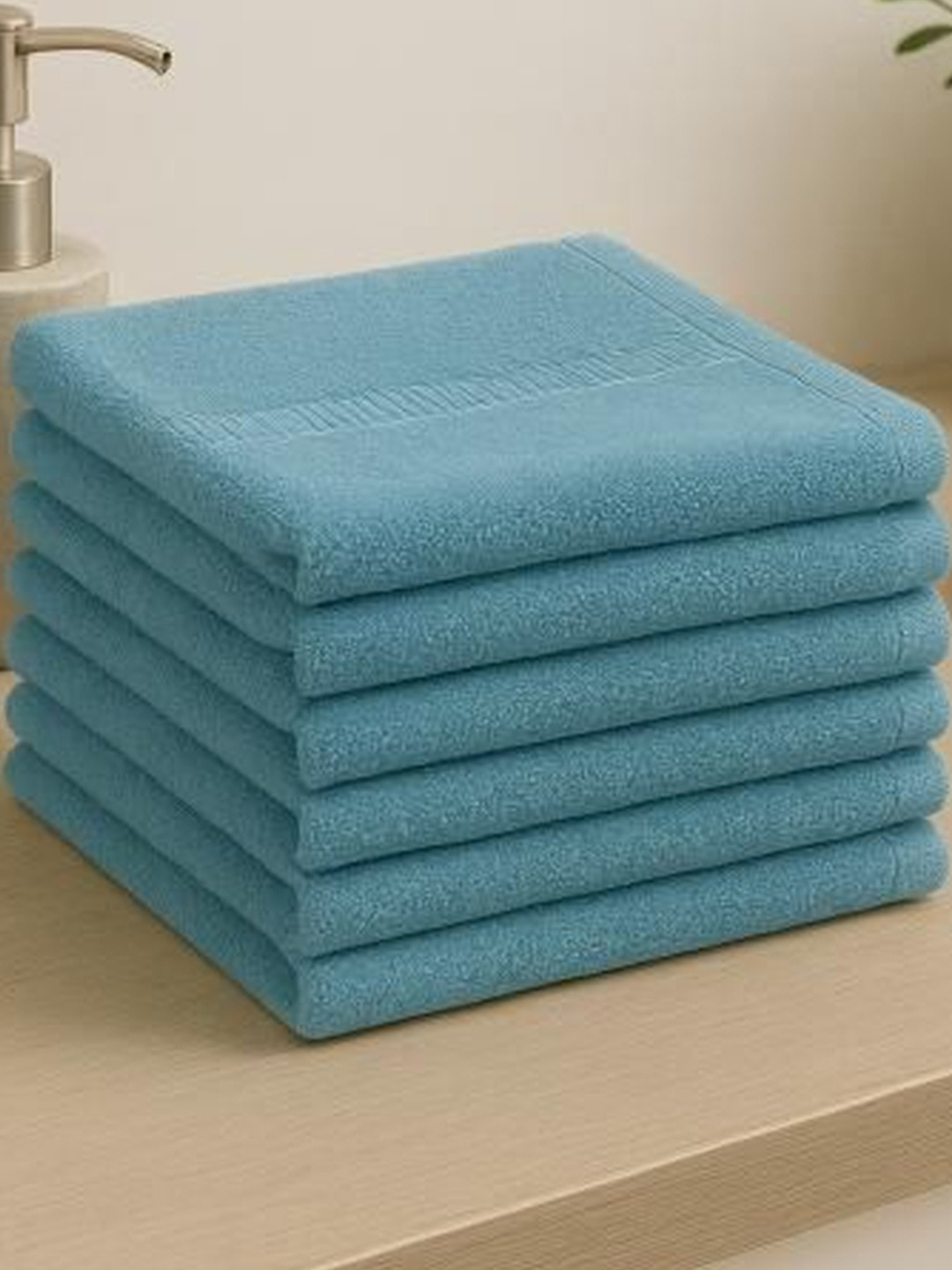 Dollar 6 Pieces Cotton 400 GSM Face Towels