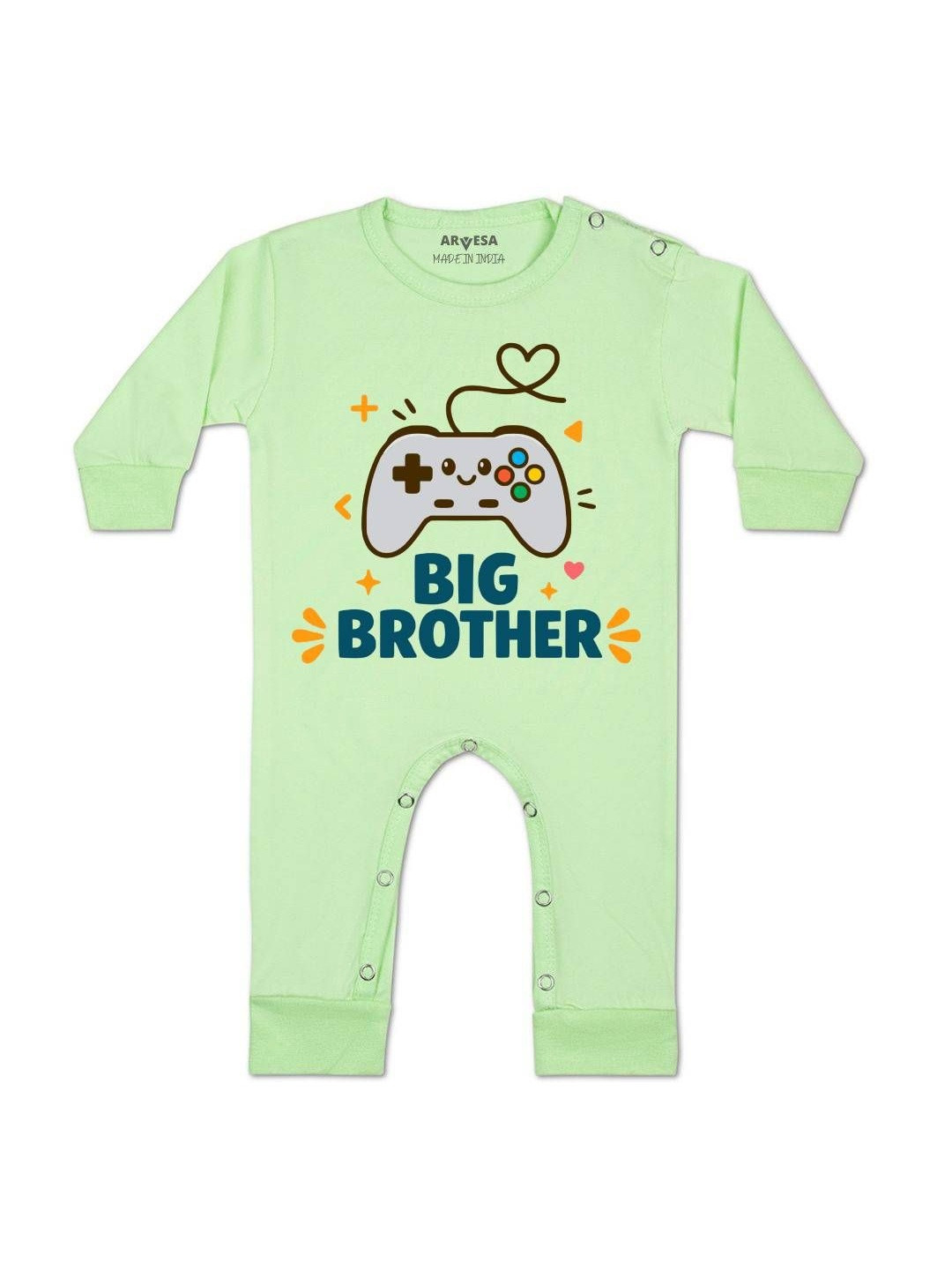 Big Brother Printed Baby Rompers