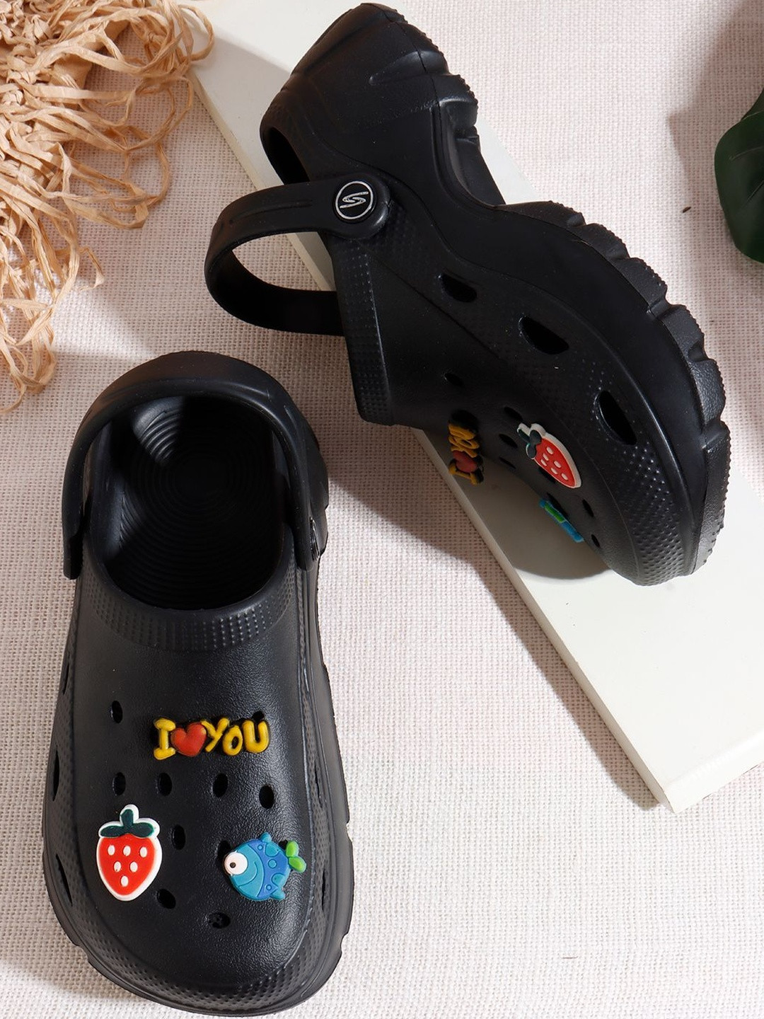 Kook N Keech Women Chunky Ankle Loop Clogs