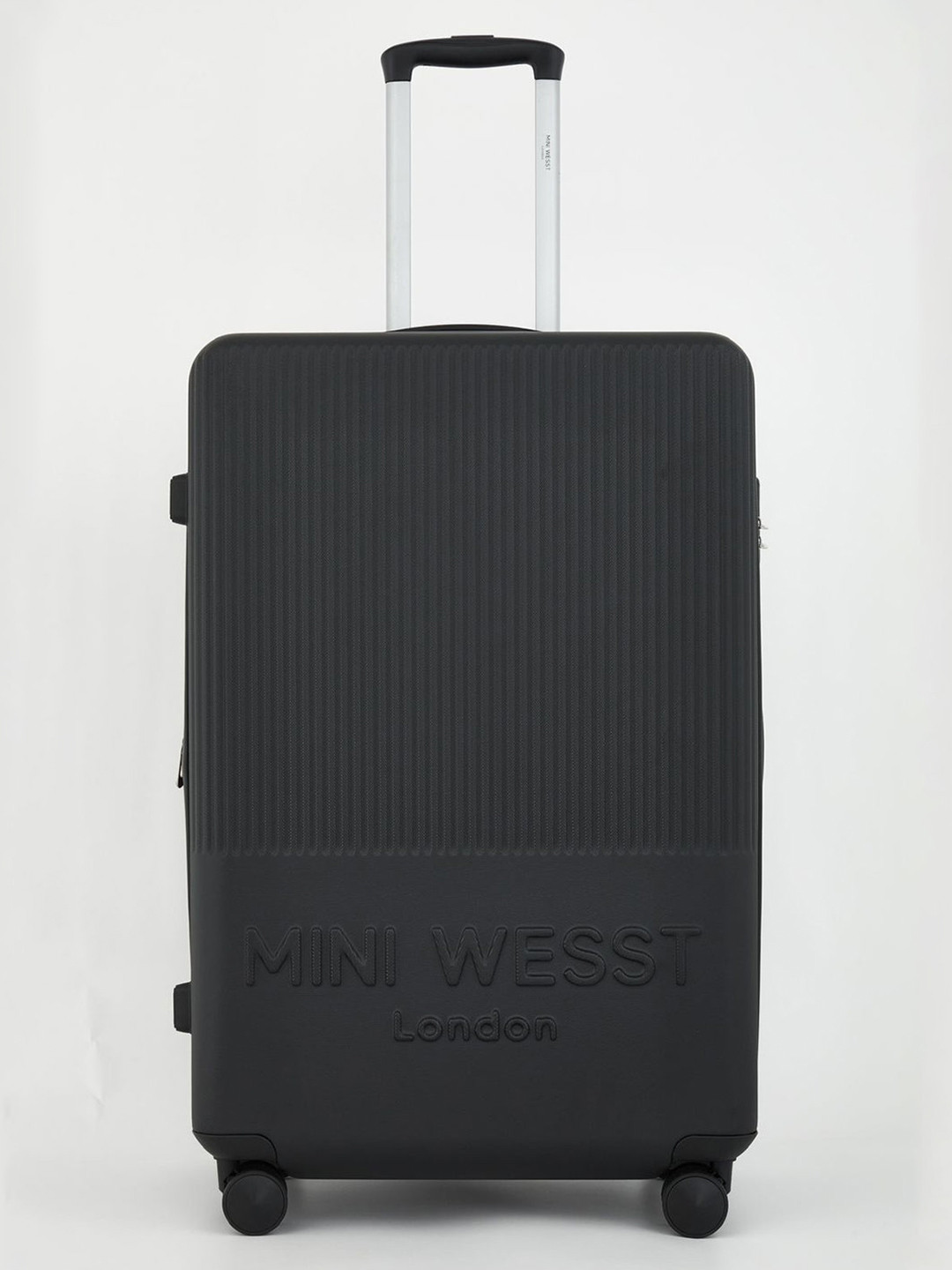 MINI WESST Miniwest Check-In Textured 360 Degree Rotational Hard-Sided Medium Trolley Bag