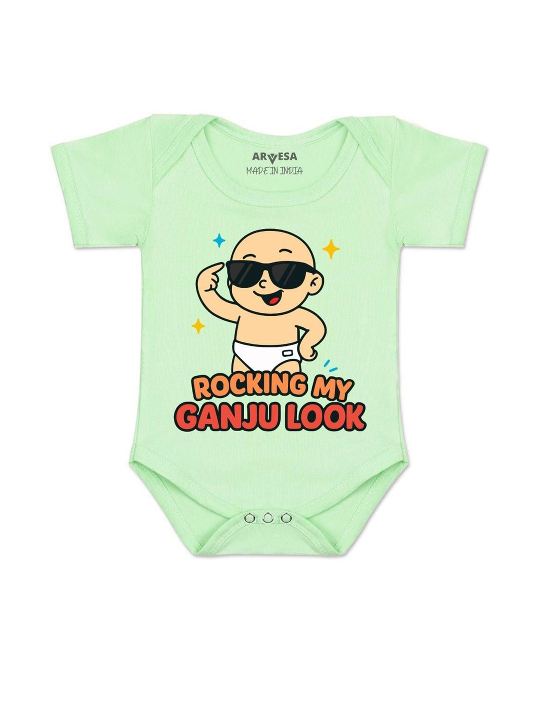 Rocking My Ganju Look Printed Romper