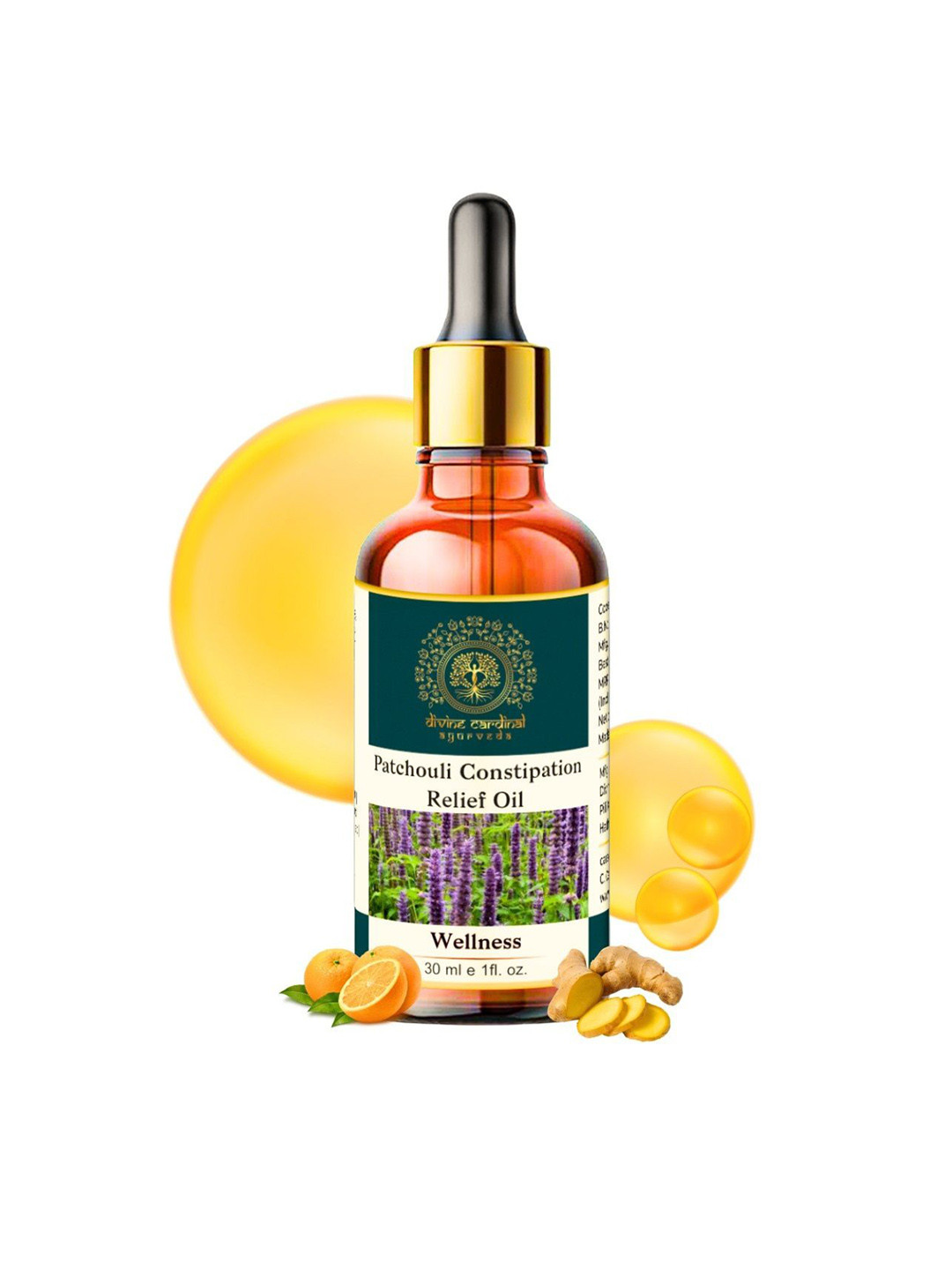 Divine cardinal Patchouli Constipation Relief Oil - 30 ml