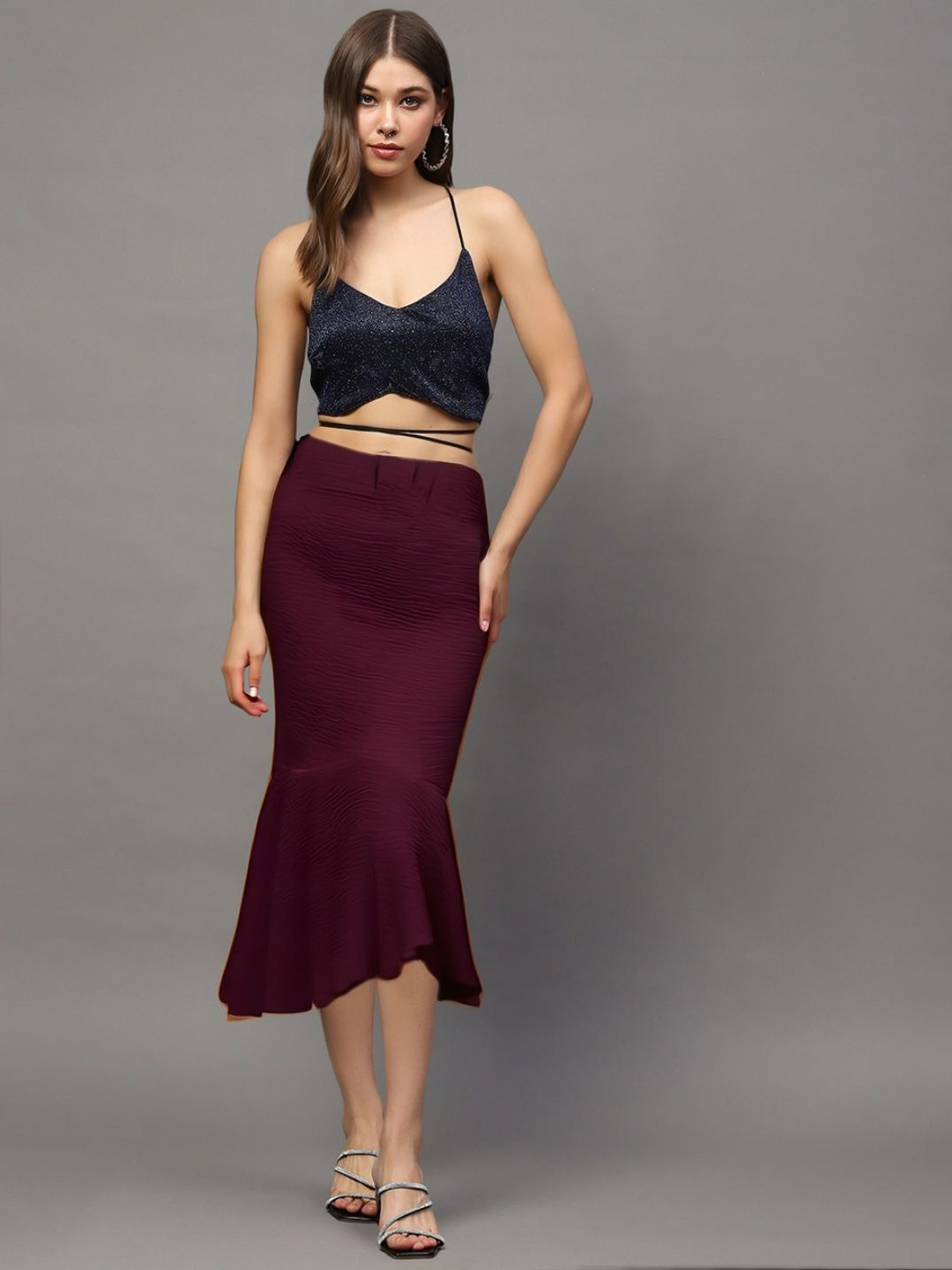 Sera Textured Long Skirt