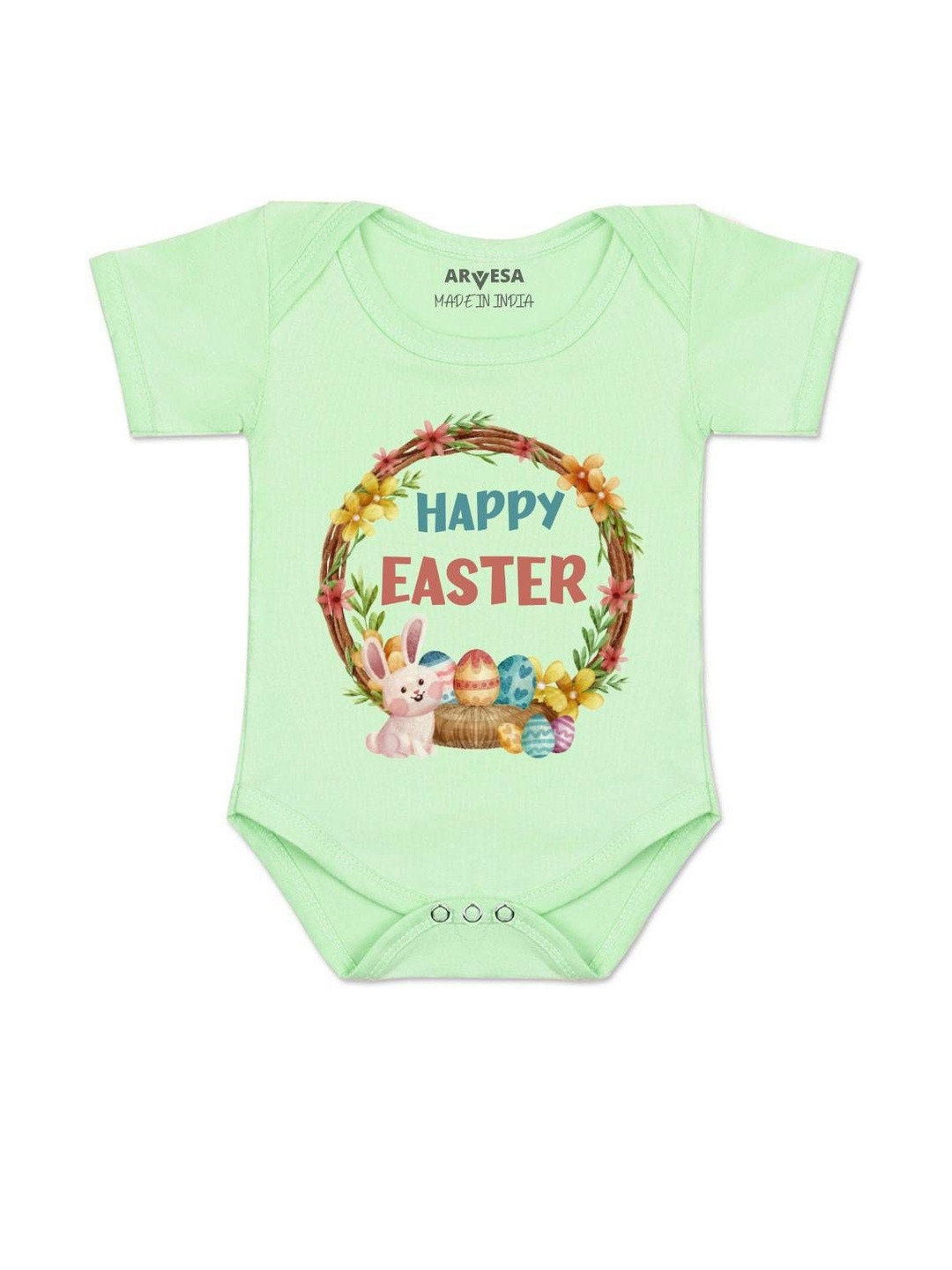 Happy Easter Printed Romper