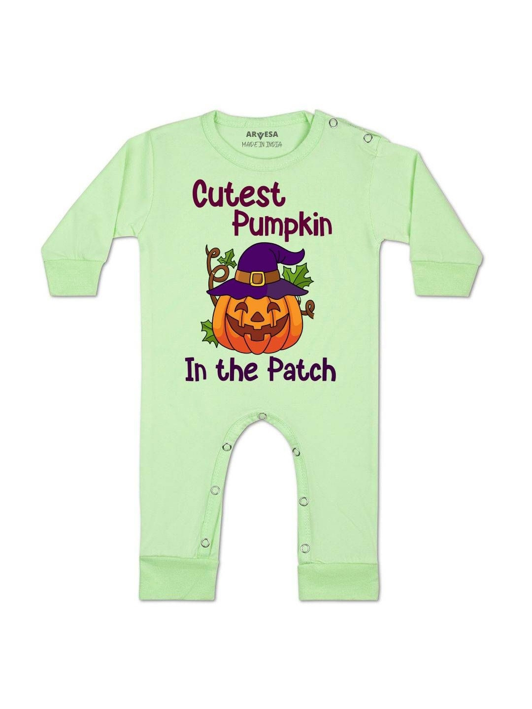 My First Halloween Printed Baby Rompers