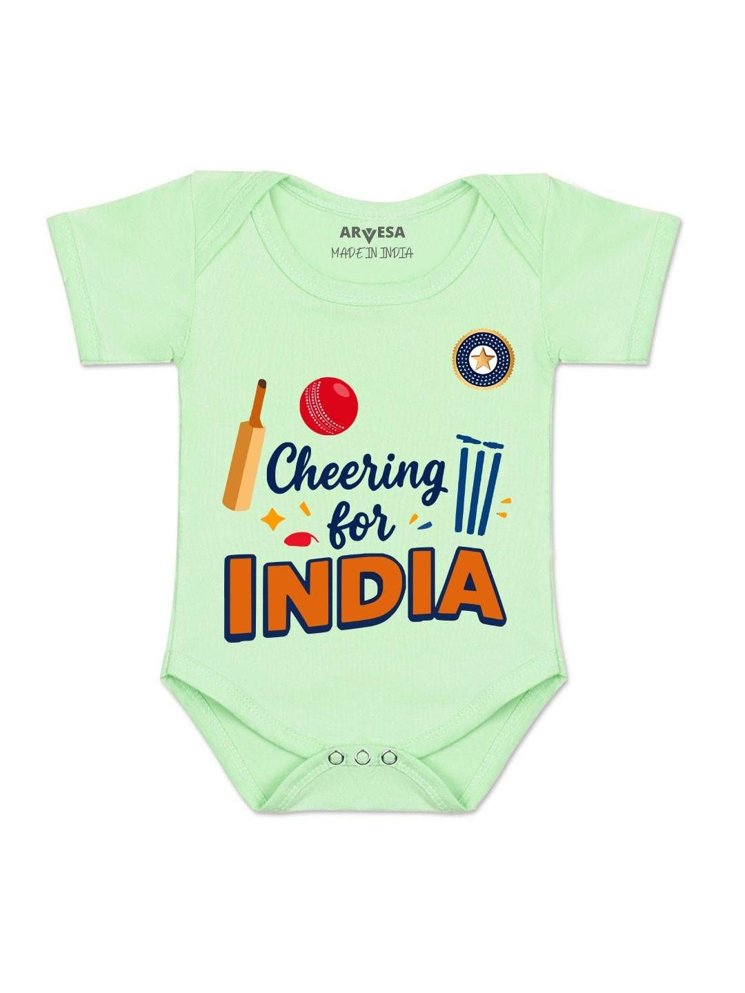 Cheering For India Printed Romper