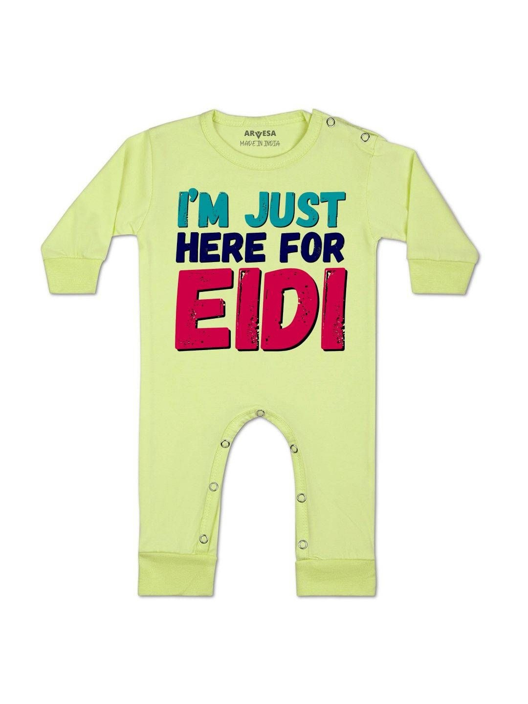 Here For Eidi Printed Baby Rompers