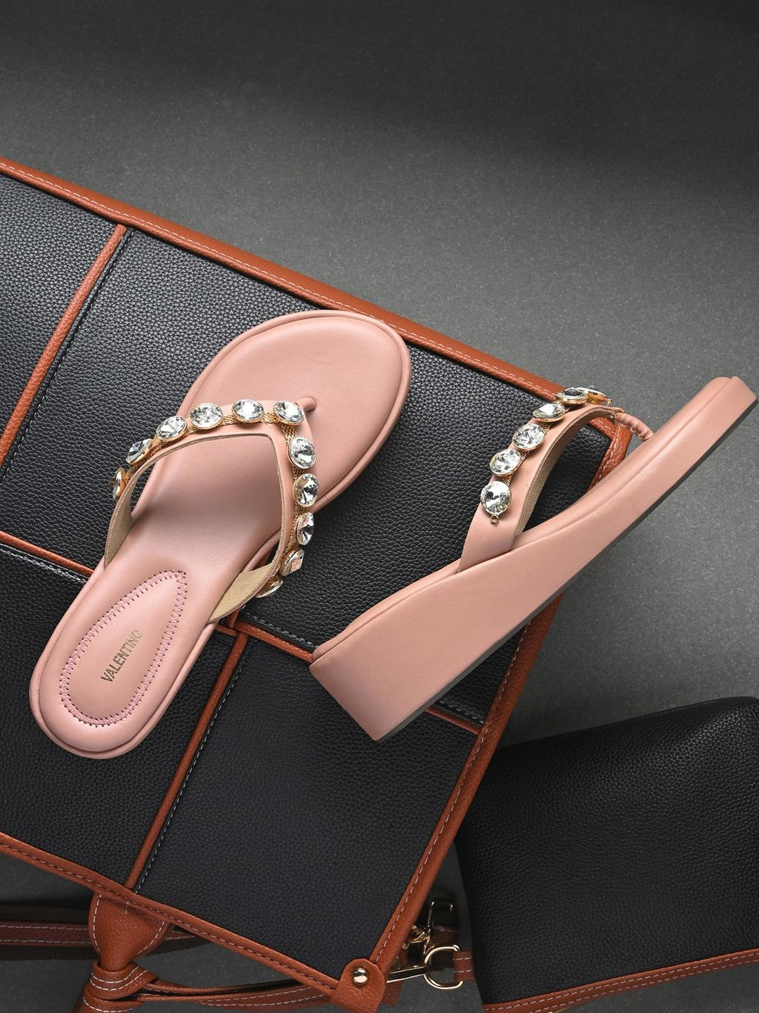 Valentino Embellished Wedge Sandals