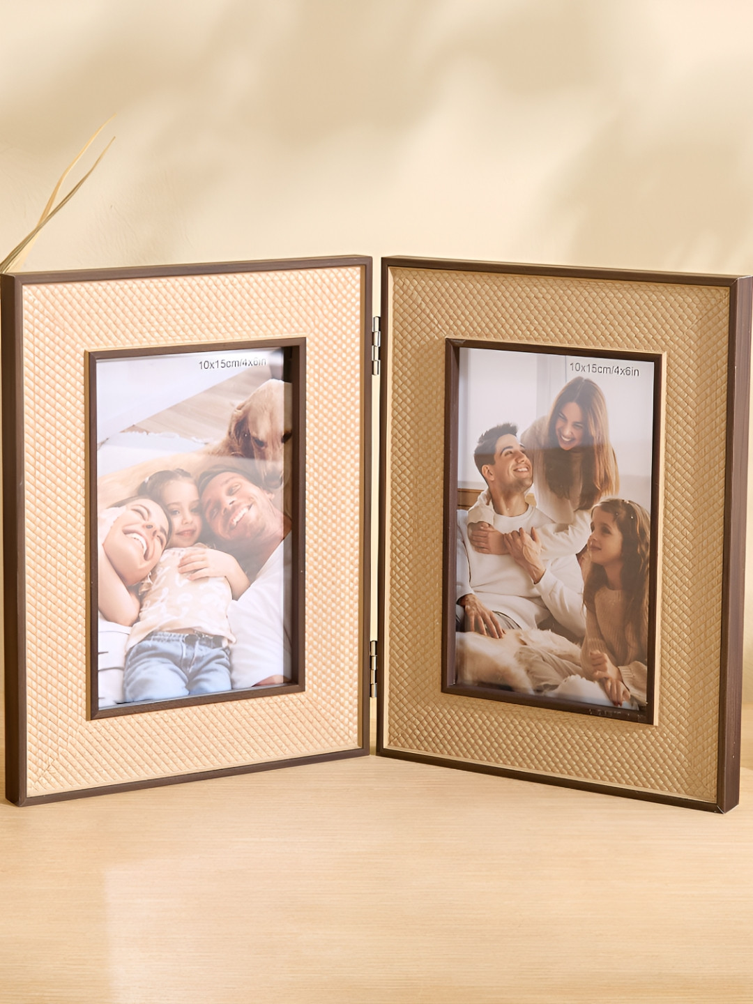 Home Centre Brown Photomontage Shack Foldable Wall Photo Frame