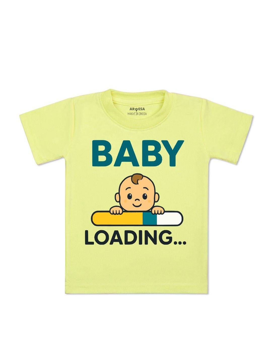 Arvesa Pregnancy Announcement Kids Printed Round Neck Tshirt