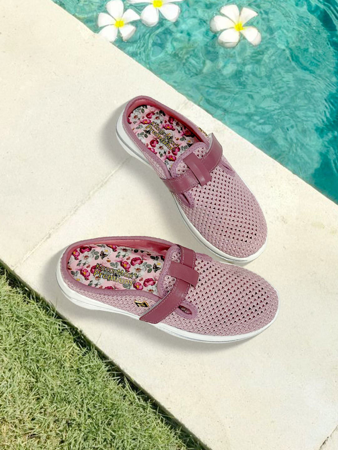 KazarMax Premium Women Textured Mule Sneakers