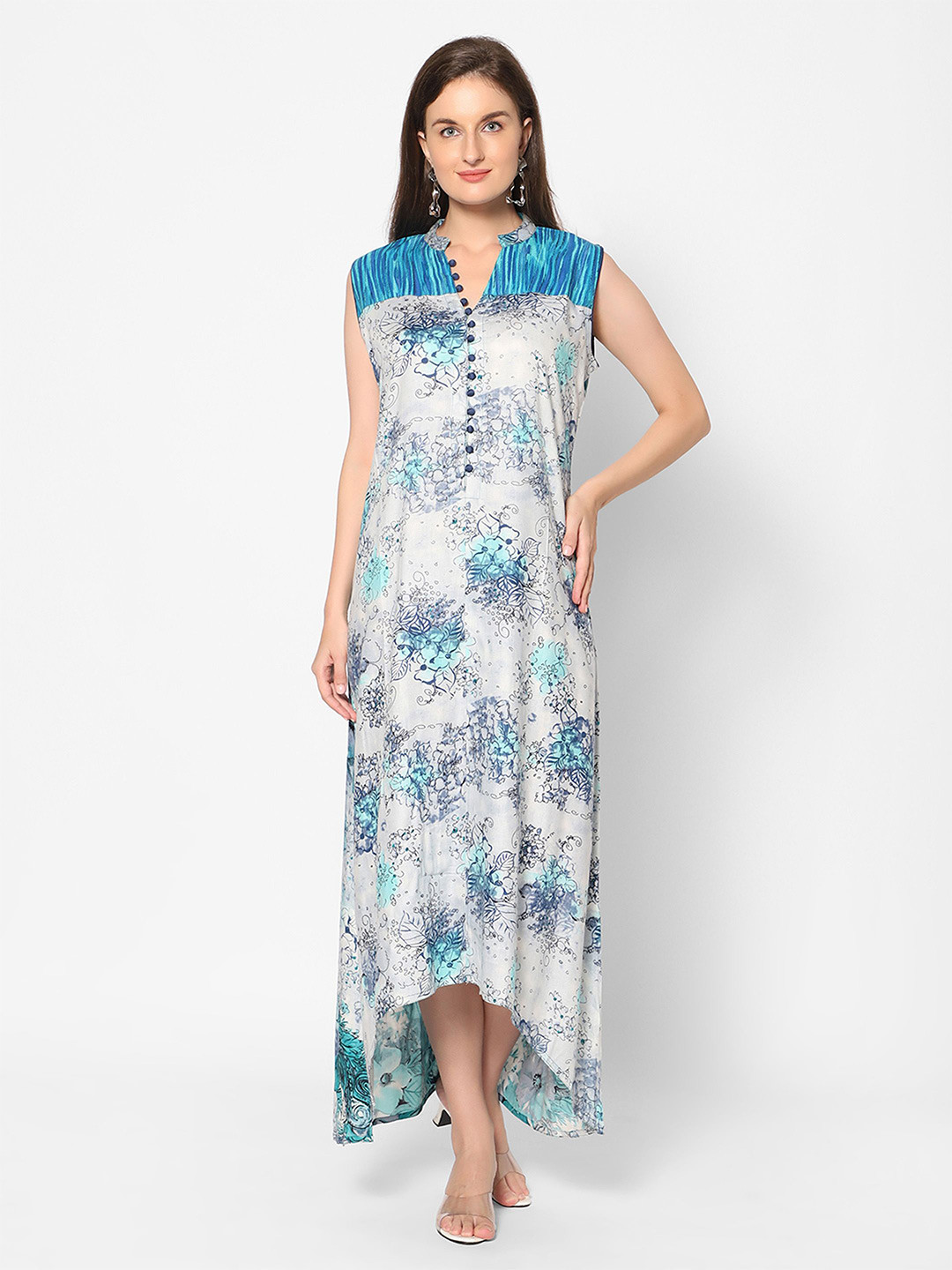 SANAA Floral Printed A-Line Dress