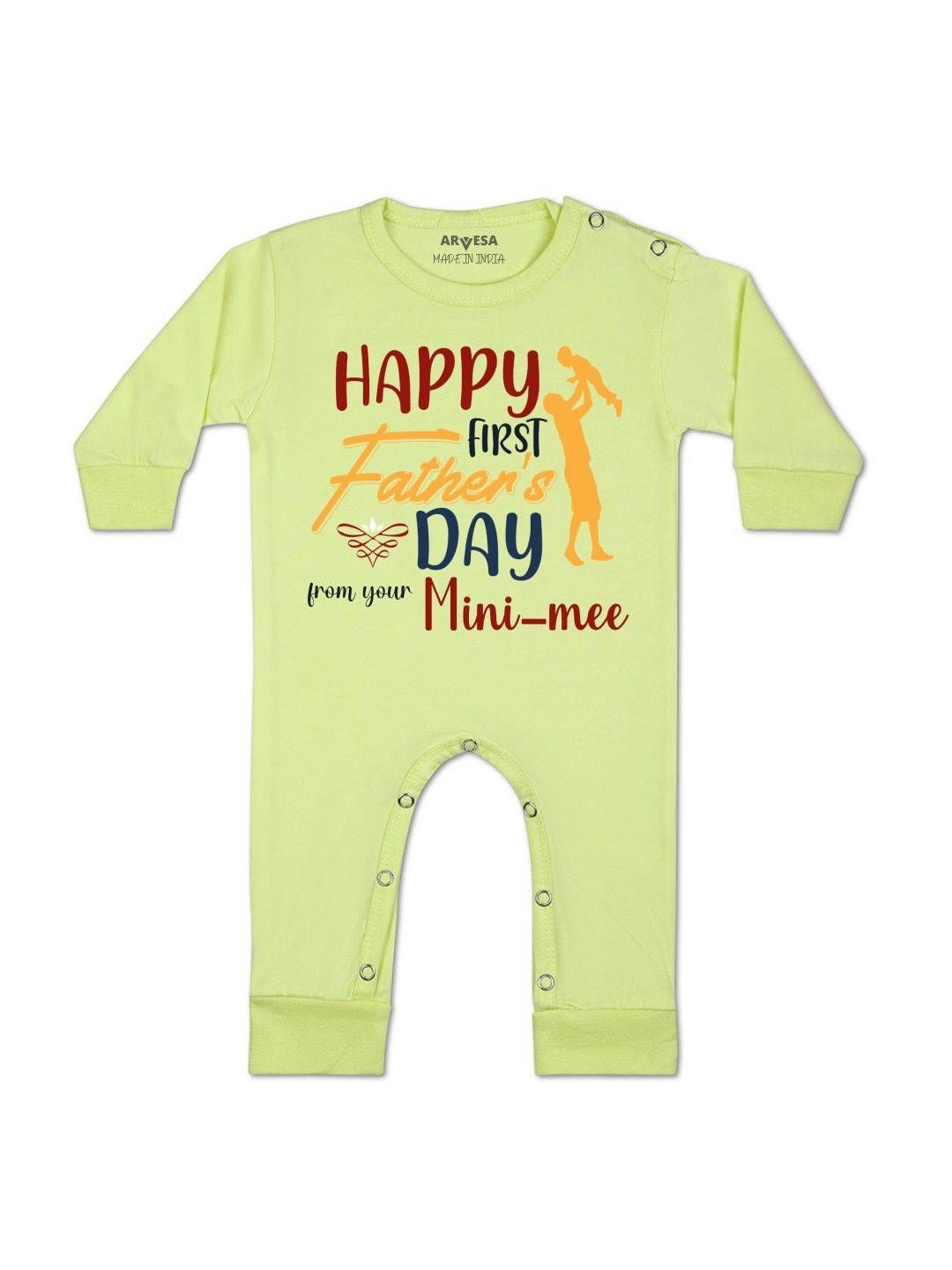 Happy Father Days Printed Baby Rompers