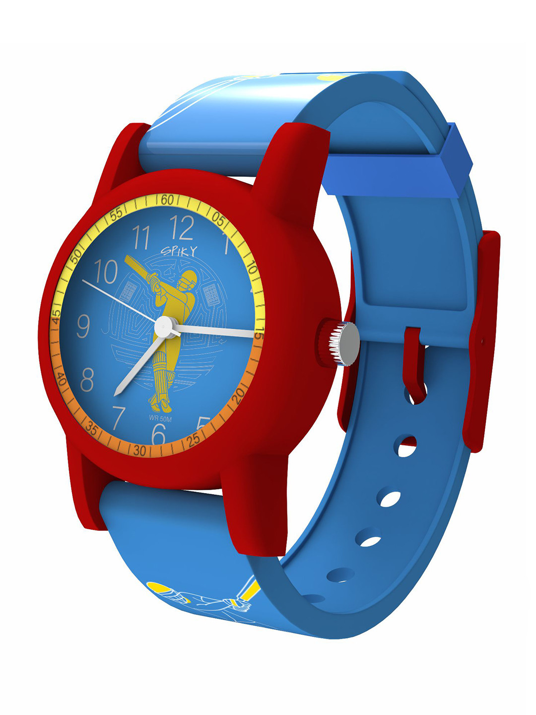 Spiky Printed Dial & Embellished Straps Analog Kids Watch SLEEK_C2_Blu