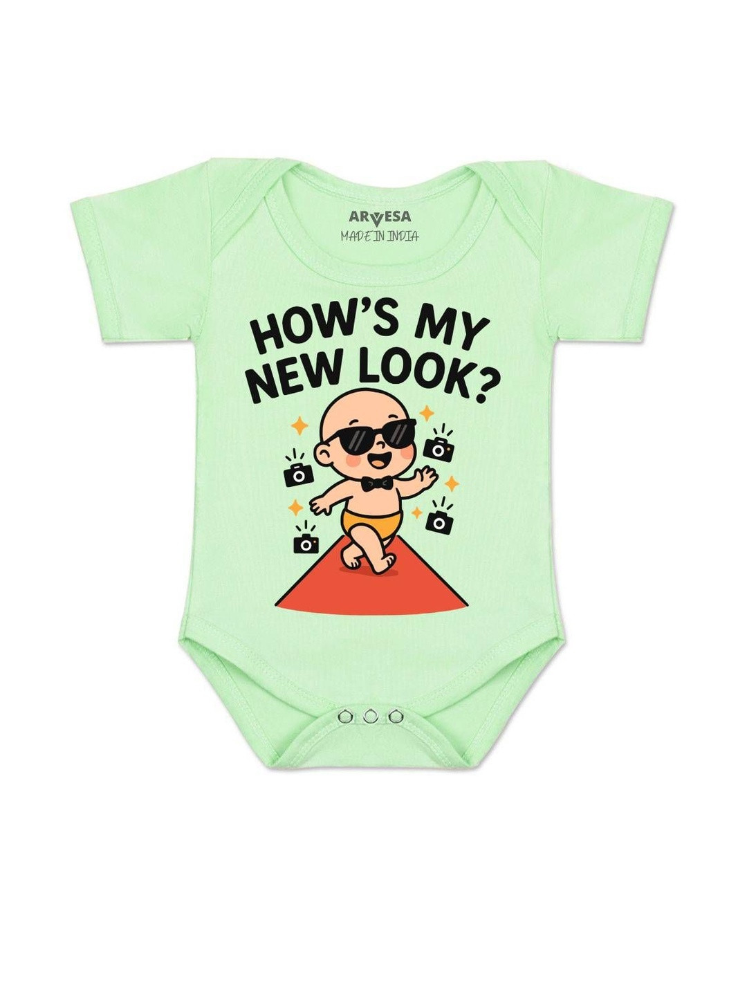 Arvesa Kids How's My New Look Printed Romper
