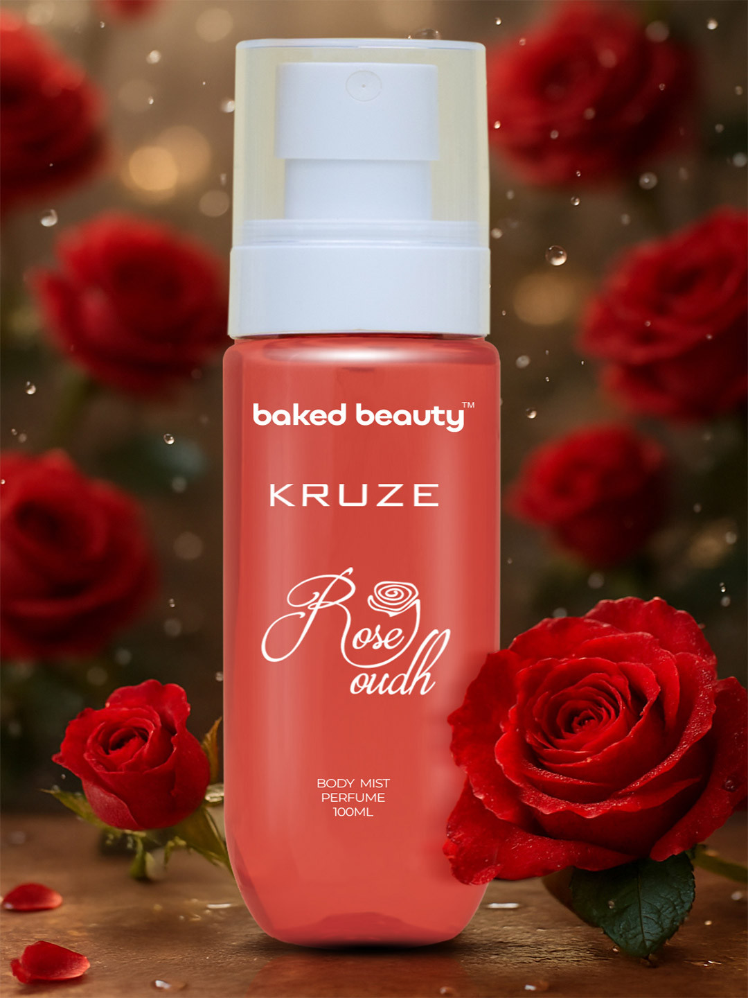 Baked Beauty Rose Oudh Long Lasting Body Mist - 100 ml