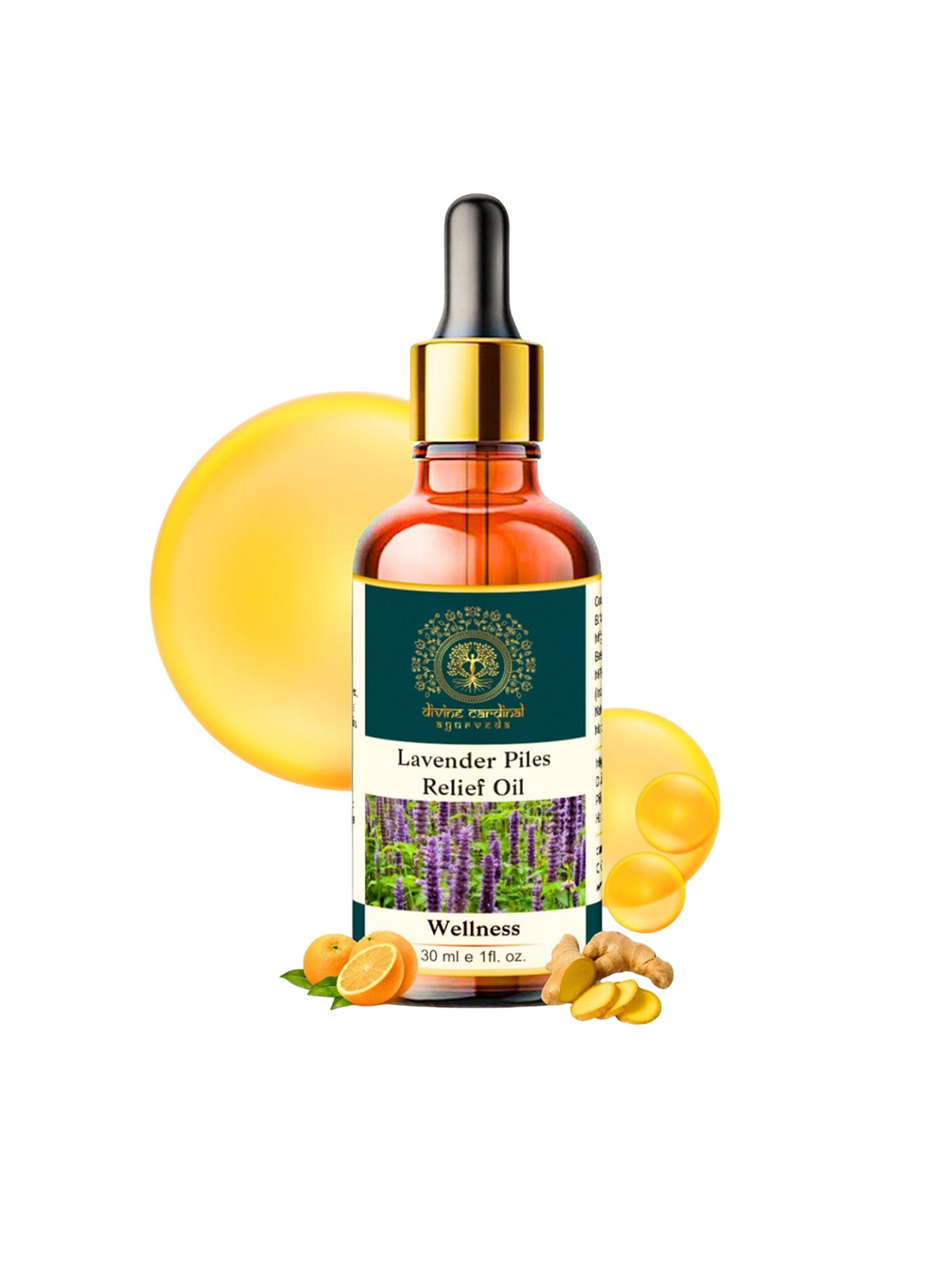 Divine cardinal Lavender Piles Relief Oil - 30 ml