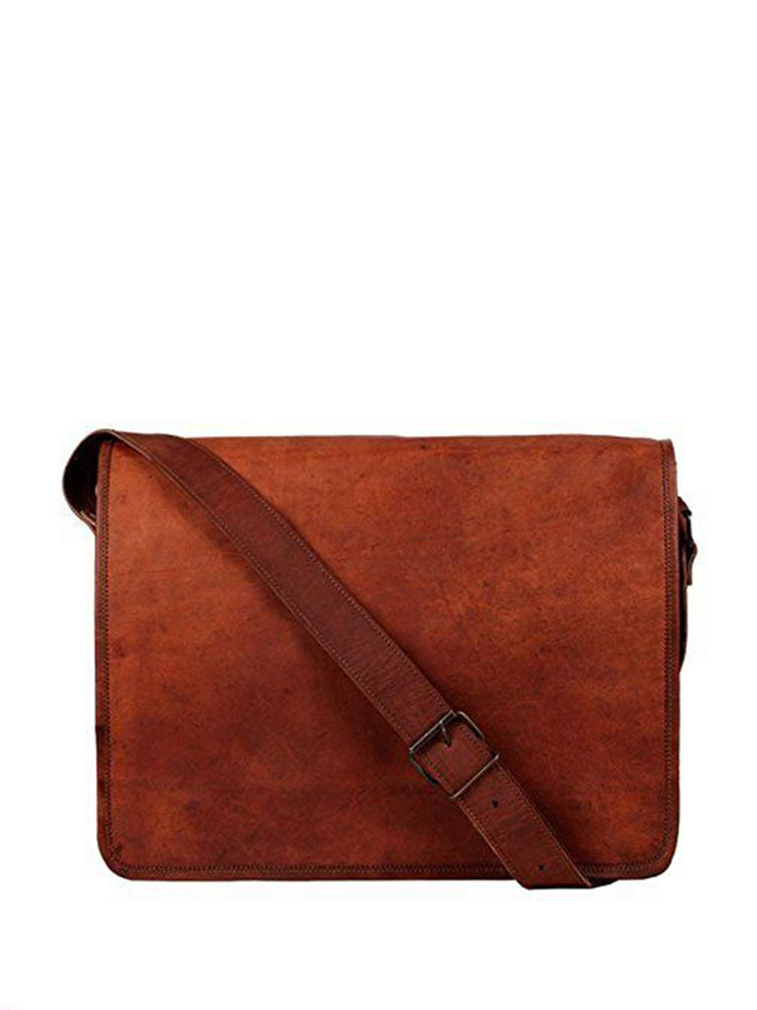 PRANJALS HOUSE Unisex Leather Messenger Bag