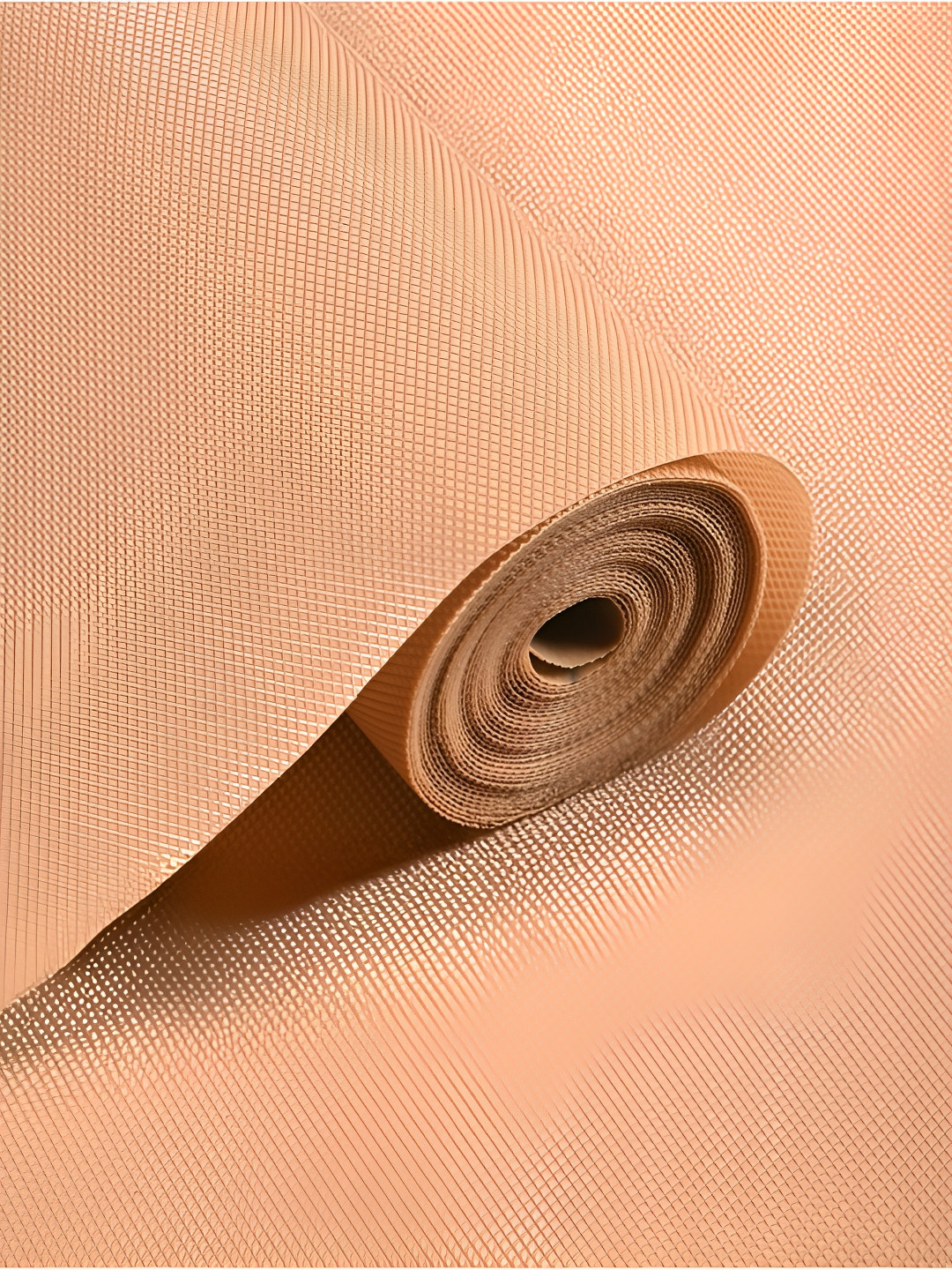 Aura Brown Textured Anti Slip Shelf Liner