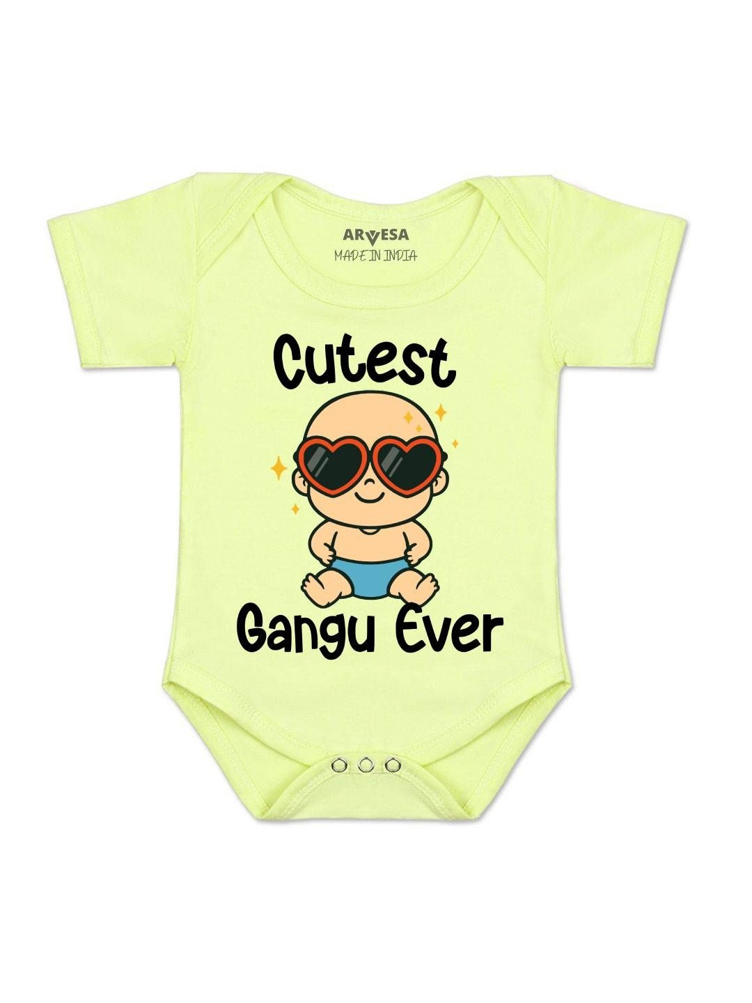 Arvesa Infants Cutest Ganju Ever Printed Romper