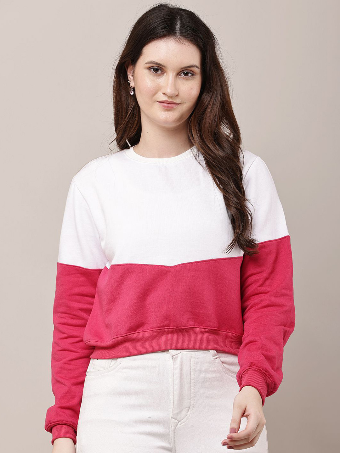 Raabta Fashion Women Cotton Colourblocked Sweater
