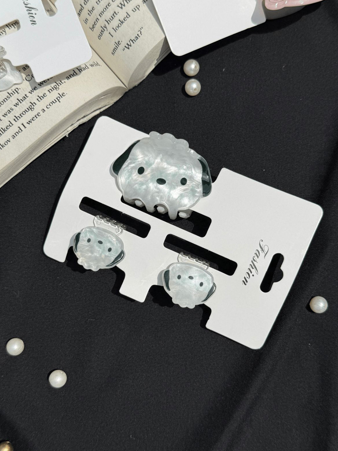 Radhya Accessories Women Set of 3 Snoopie Unbreakable Hair Claws