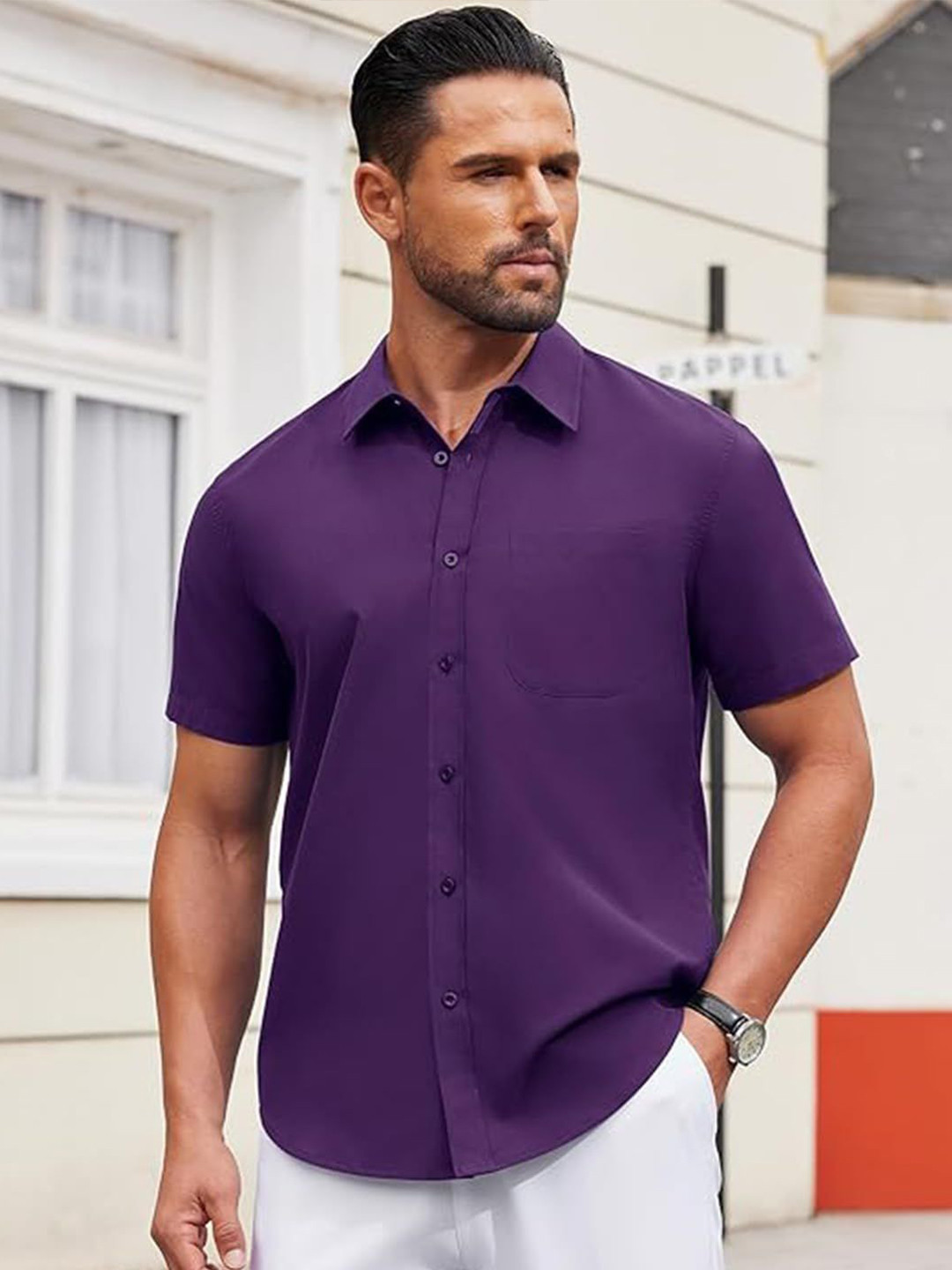 Vida Loca Smart Spread Collar Slim Fit Shirt