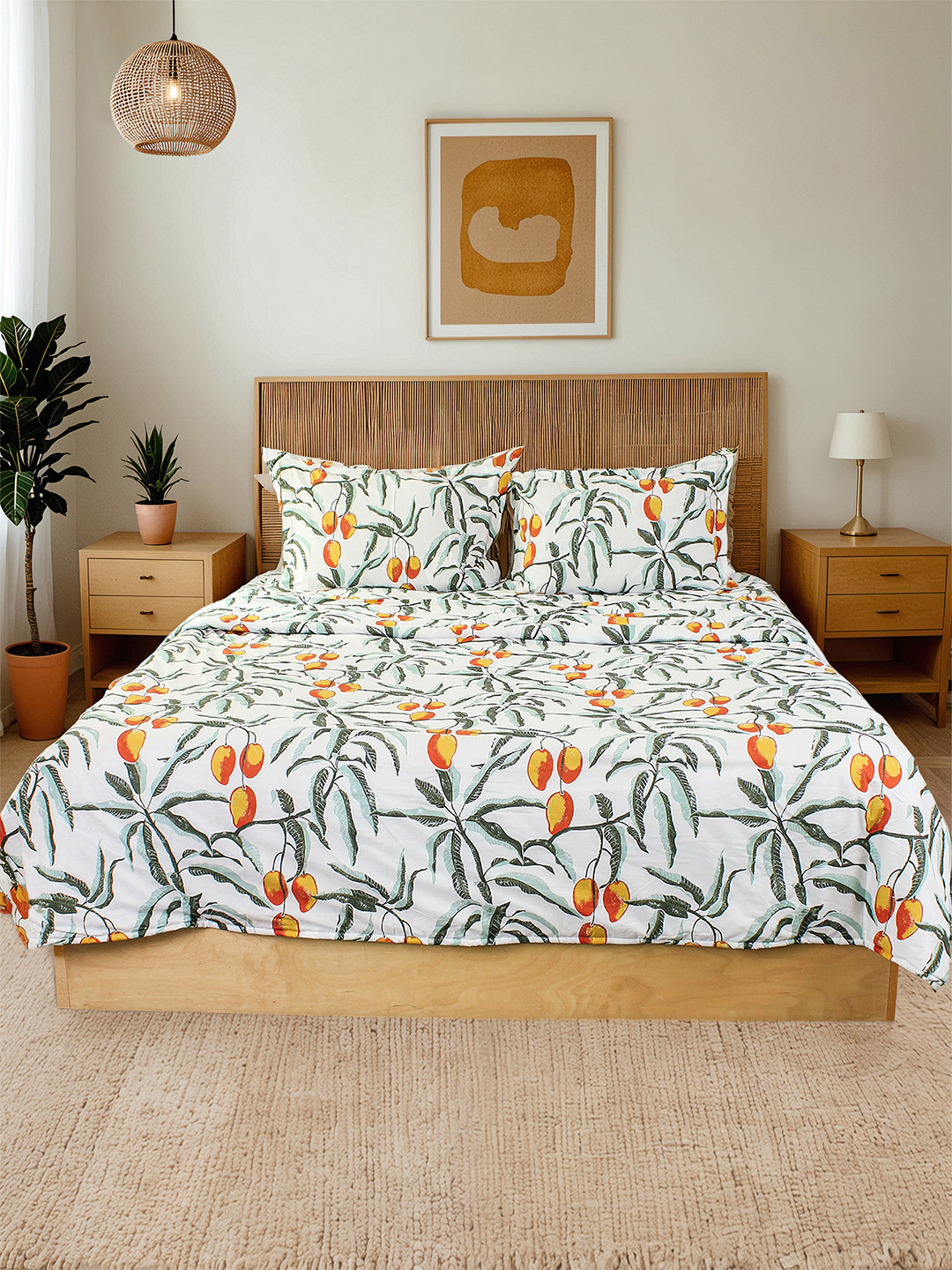 House This Rust Printed Single Duvet Cover