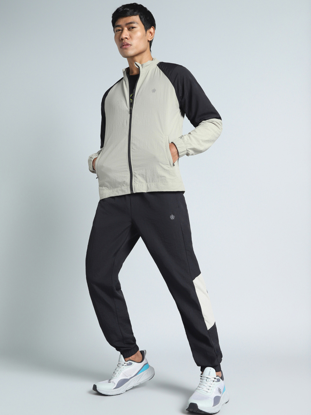 CULT Men Black Run Forward All Weather Track Suit