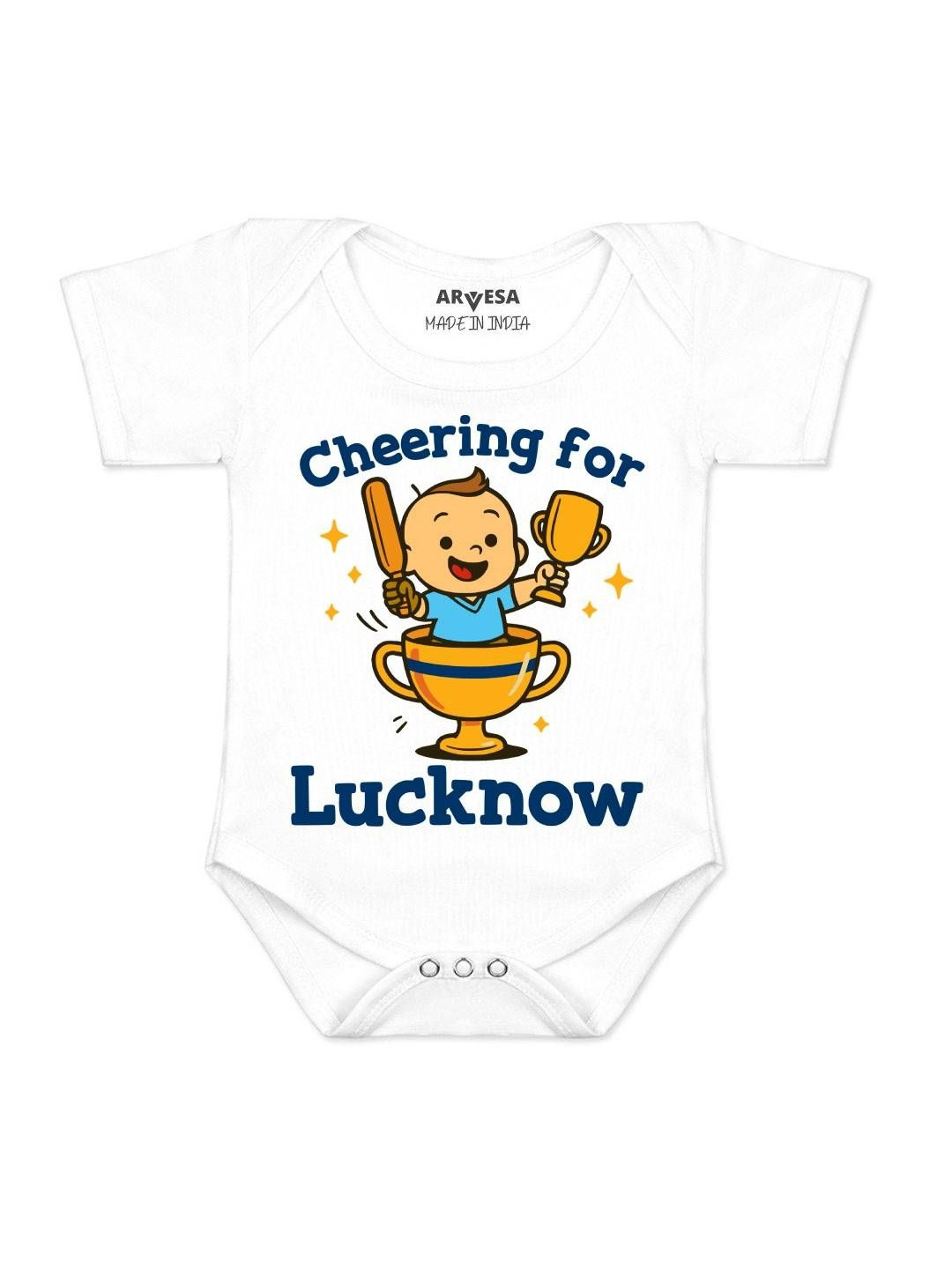Cheering For Lucknow Printed Romper