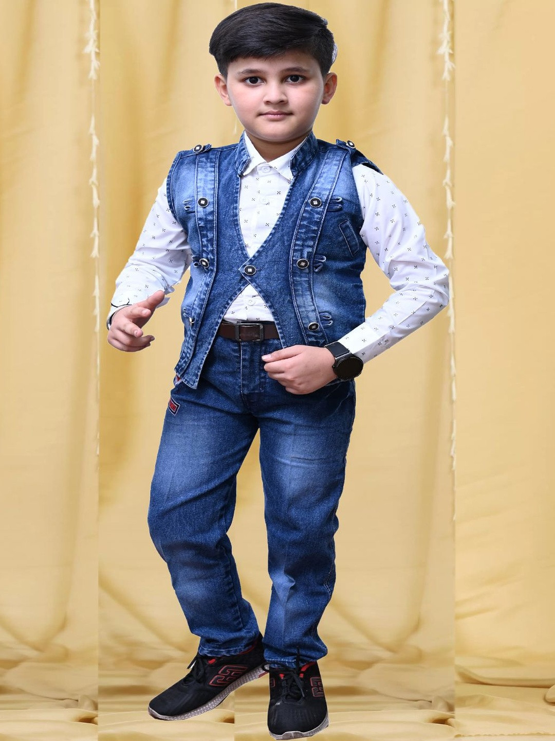 OJ TREND Boys Shirt with Trousers & Waistcoat