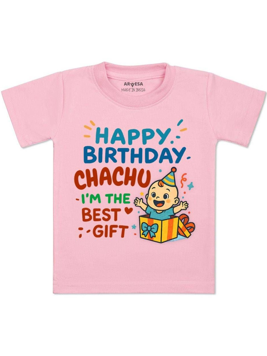 Arvesa Kids-Unisex Cotton Printed Tshirts