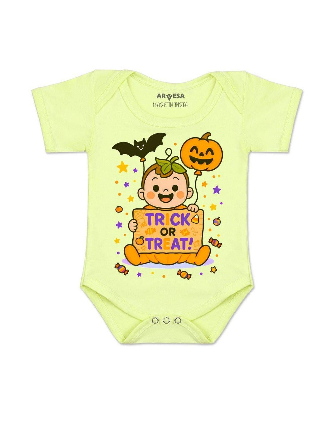 Trick or Treat Printed Romper
