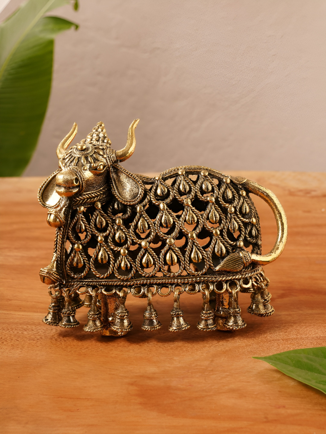 JAYPORE Gold-Toned Matte Figurine Showpiece