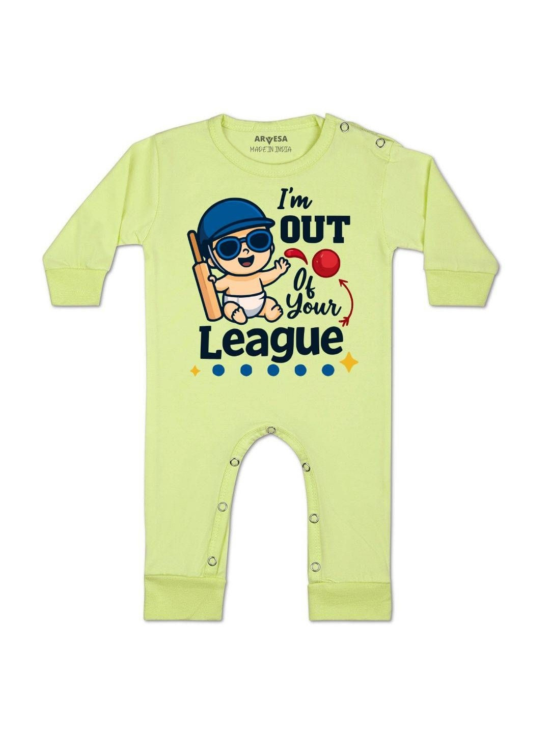 I'm Out Of Your League Printed Baby Rompers