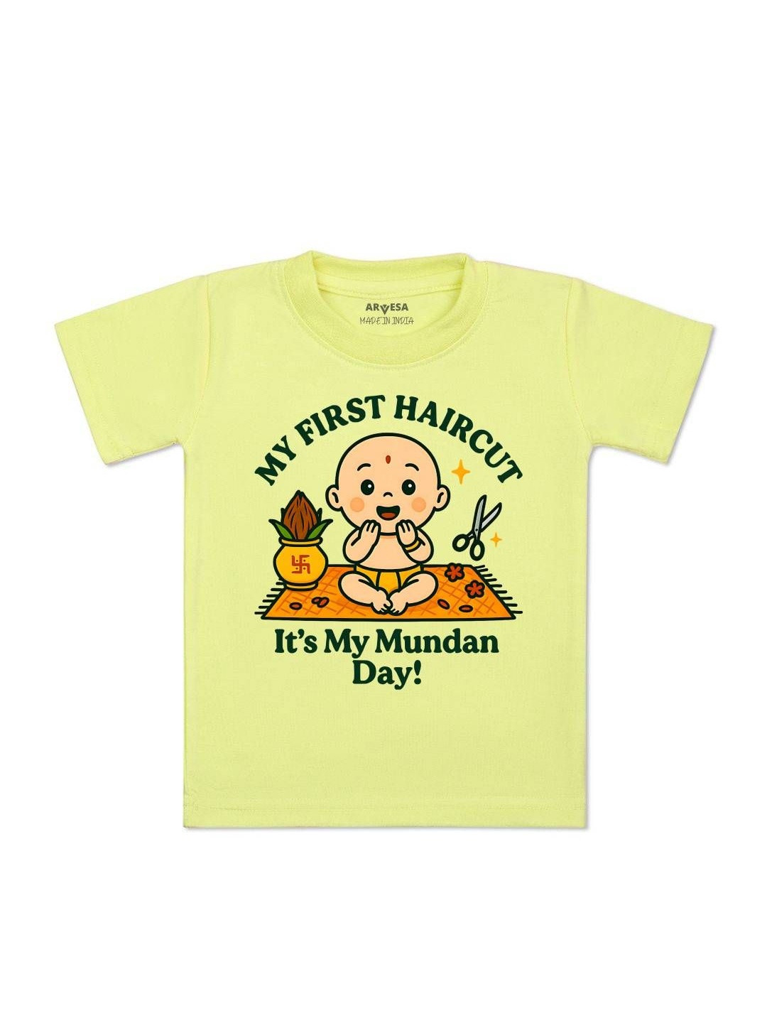 My First Haircut Printed Kids Tshirt