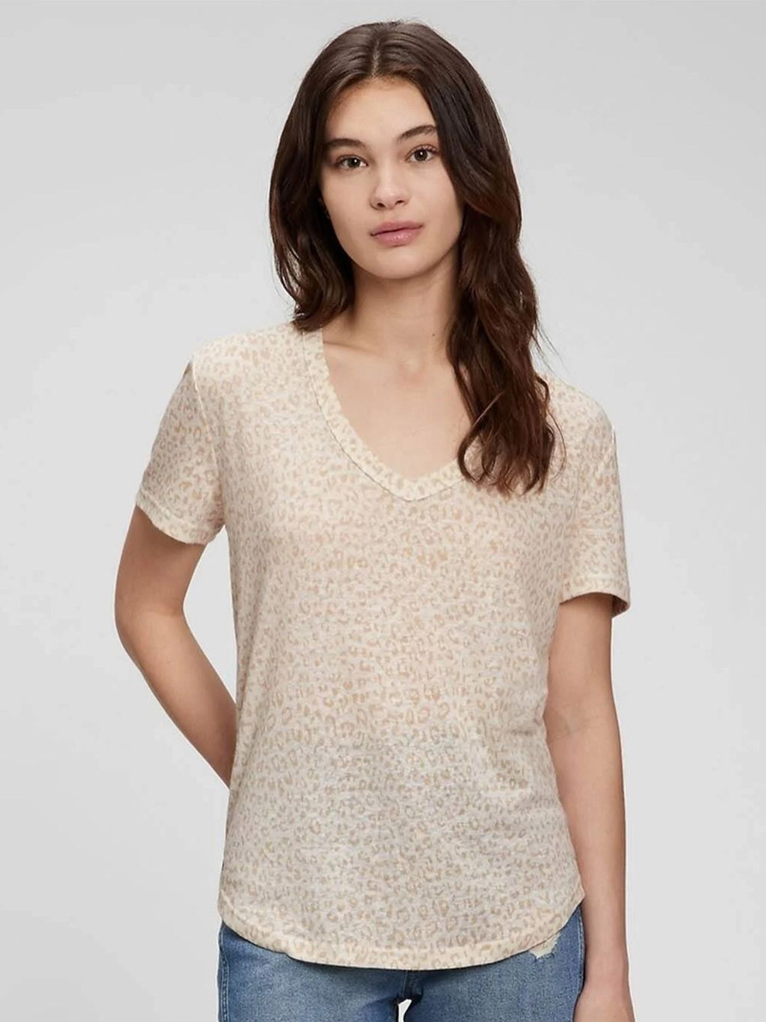 GAP Animal Printed V Neck T-Shirts